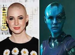 She shaved her head to play the character Nebula in <b>Guardians of the Galaxy.</b>